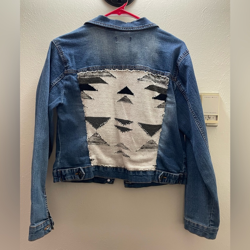 Upcycled Jean Jacket - Picture 2 of 2